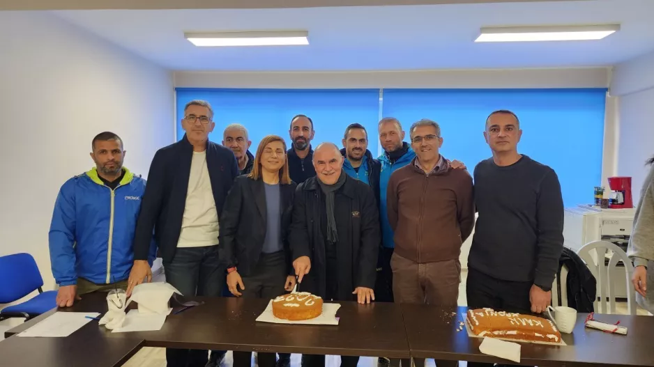 Στην κοπή της πρωτοχρονιάτικης πίτας του ΑΓΟ Λεμεσού ο Ανδρέας Μιχαηλίδης