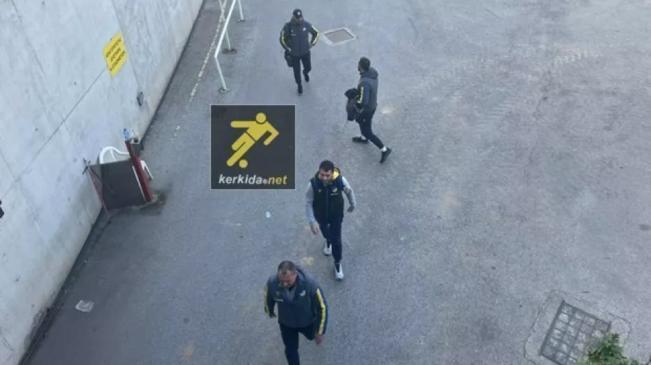 Φώτος/Η άφιξη του ΑΠΟΕΛ