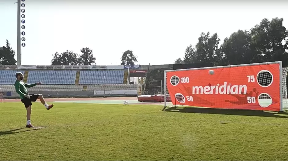 Goal Challenge για καλό σκοπό από Meridian και AEK!