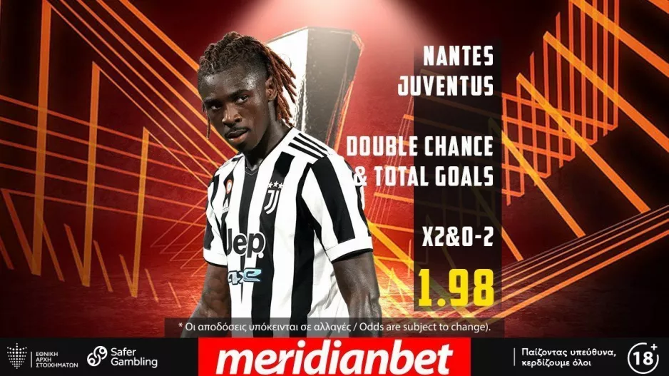 Ναντ – Γιουβέντους με +1527 επιλογές στο online betting της Meridianbet!