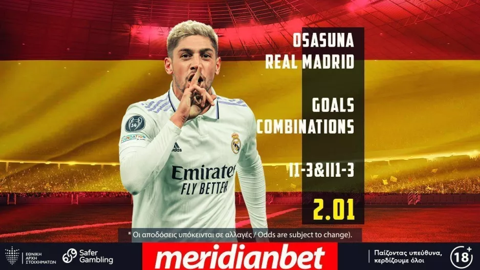 Μονόδρομος η νίκη για την Ρεάλ, Η La Liga παίζει λεπτό προς λεπτό στο online betting της Meridianbet!