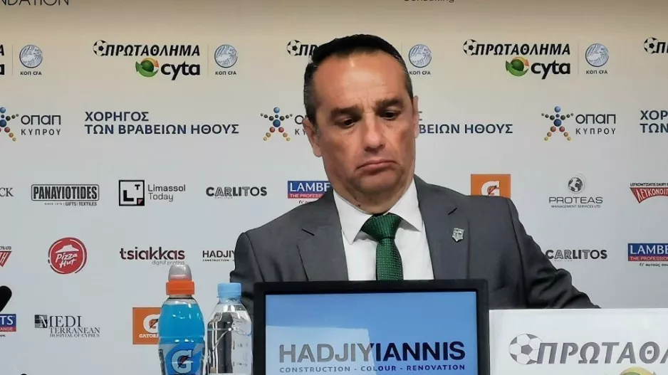 "Είμαι πολύ θυμωμένος/Συγχαρητήρια στην ΑΕΛ, ήταν πολύ καλύτερη σε όλα"