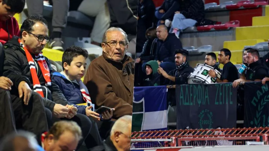 Ο κόσμος στο Νέα Σαλαμίνα-Ολυμπιακός (φωτορεπορτάζ)