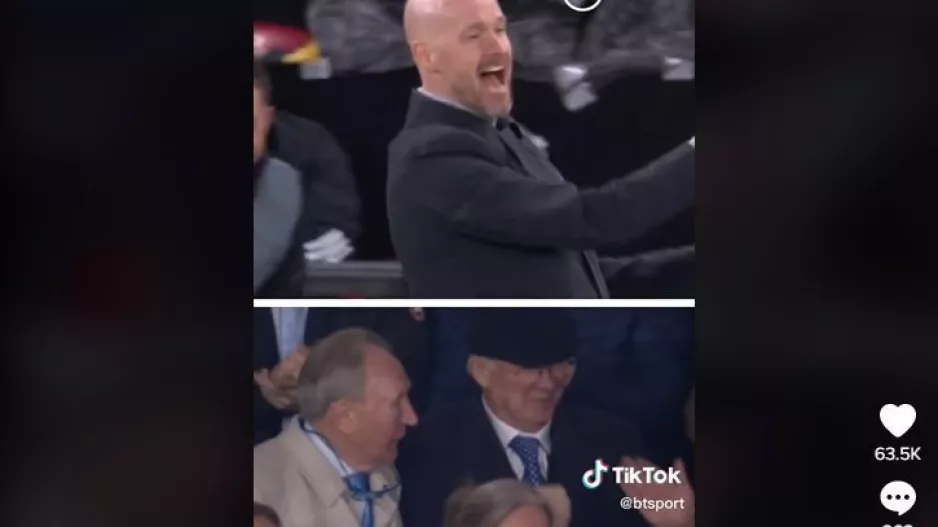 Έτσι πανηγύρισαν Σερ Άλεξ και Τεν Χαγκ 