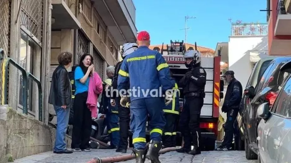 Πυρκαγιά σε διαμέρισμα στην Άνω Πόλη - Στο νοσοκομείο μεταφέρθηκαν δύο γυναίκες