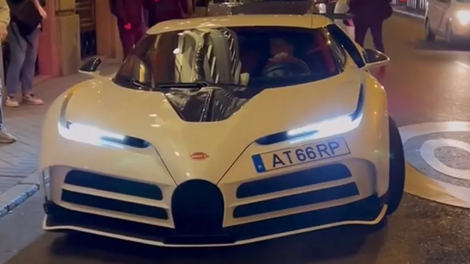 Ο Ρονάλντο προκάλεσε χαμό με την Bugatti των 8 εκατομμυρίων! (βίντεο)