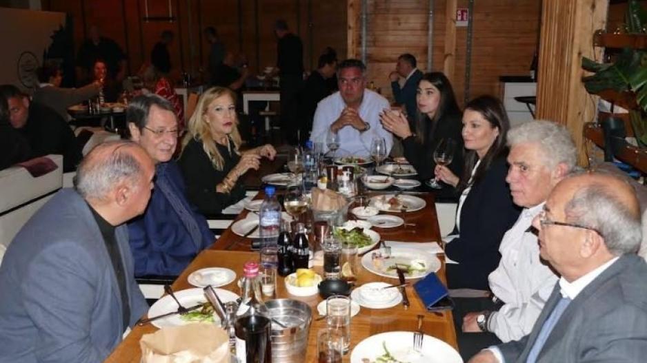 Στο δείπνο των Olympians για τον Νίκο Αναστασιάδη η ηγεσία του ΚΟΑ