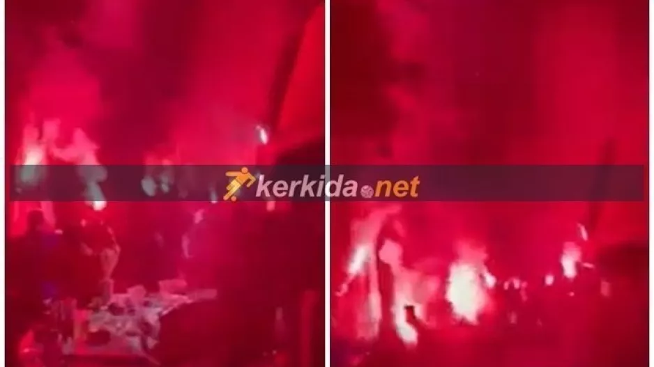 (BΙΝΤΕΟ Kerkida) Κάηκε... ο Κεντρικός στην άφιξη των Kυπελλούχων!