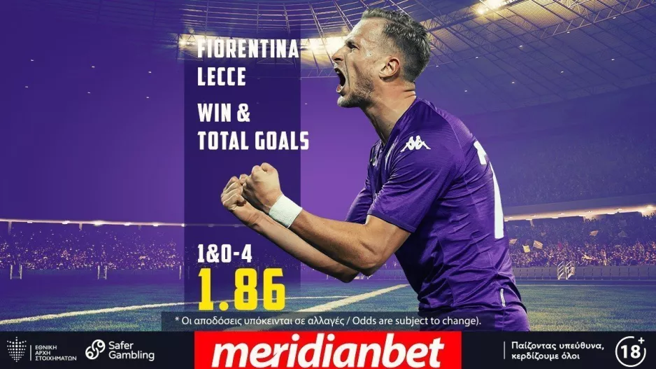 Φιορεντίνα – Λέτσε με Bet Builder στο online betting της Meridianbet!
