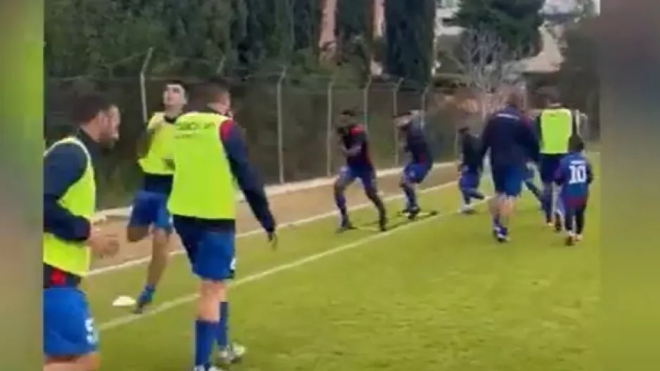 Πλάνα από την προθέρμανση (βίντεο)