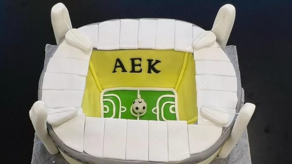 ΑΕΚ: Η τούρτα - OPAP Arena για τα γενέθλια του Δημήτρη Μελισσανίδη