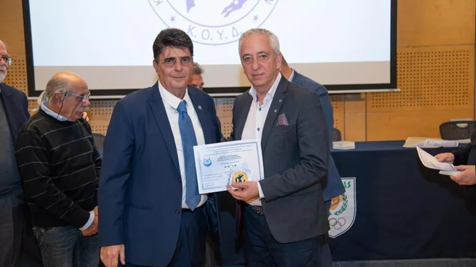 Ο Αντιπρόεδρος του ΚΟΑ στα 40χρονα της Κυπριακής Ομοσπονδίας Υποβρυχίων Δραστηριοτήτων