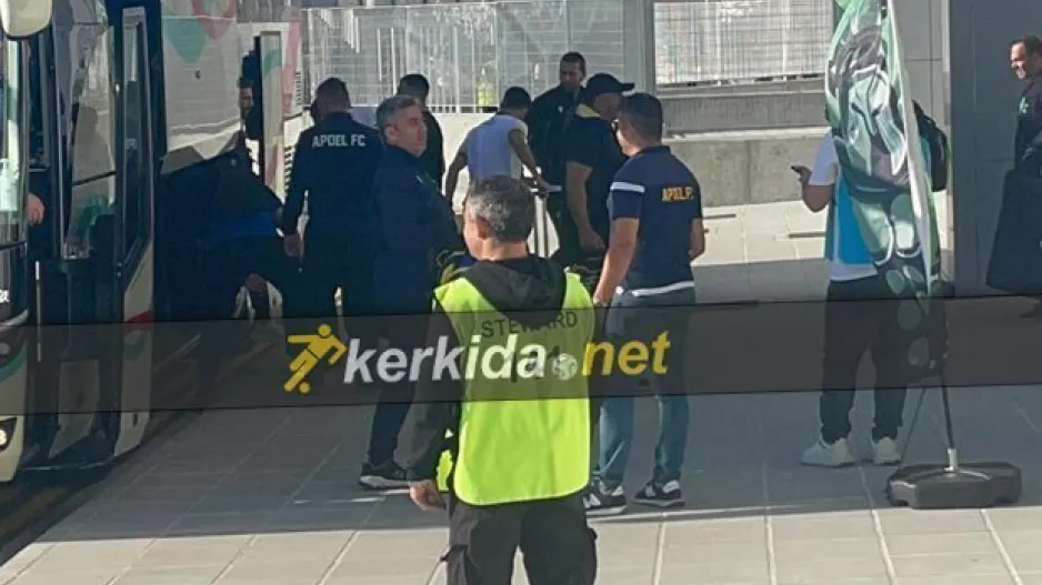 Φωτορεπορτάζ/Η άφιξη του ΑΠΟΕΛ
