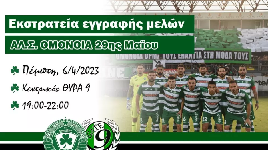 Ενημέρωση για τις εγγραφές 