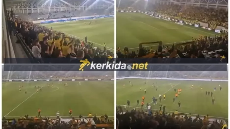 (ΒΙΝΤΕΟ Kerkida) "Μέθυσα" οι ΑΕΛίστες, τέλος και... χαμός!