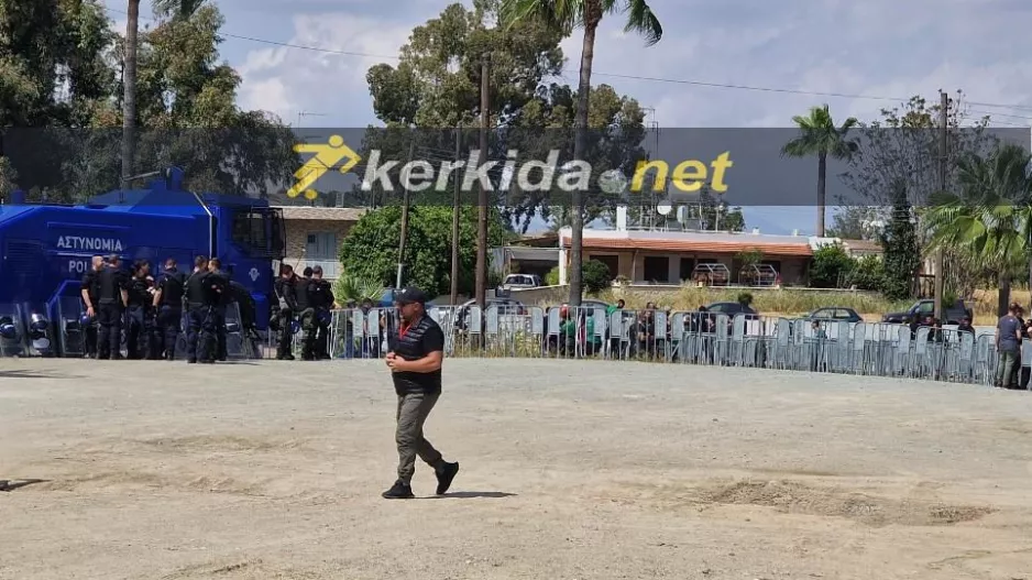 Ομόνοια 29Μ - ΑΕΖ/ Ισχυρή αστυνομική δύναμη στο "Δημήτρης Χάματσος" (Φώτος)