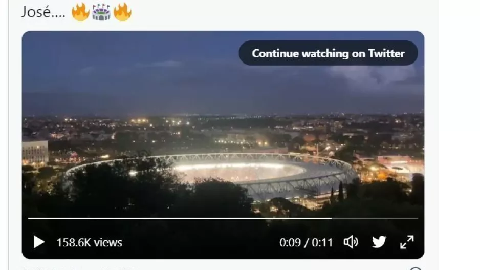 Ανατριχιαστικό! Το "Ζοσέ Μουρίνιο" ακούστηκε σε ολόκληρη την Ρώμη