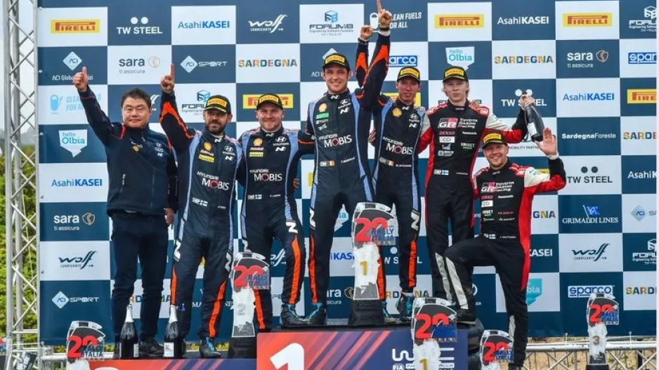 Θρίαμβος 1-2 της Hyundai στο WRC Ράλι Σαρδηνίας