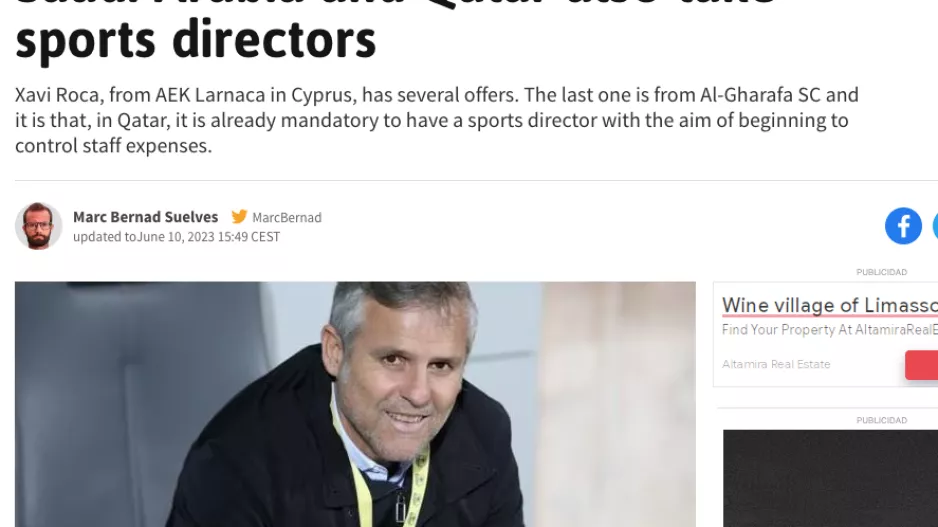 Η "AS" γράφει για πρόταση σε Ρόκα από Κατάρ