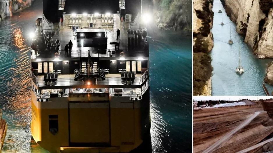 Η διώρυγα της Κορίνθου άνοιξε ξανά μετά από καιρό