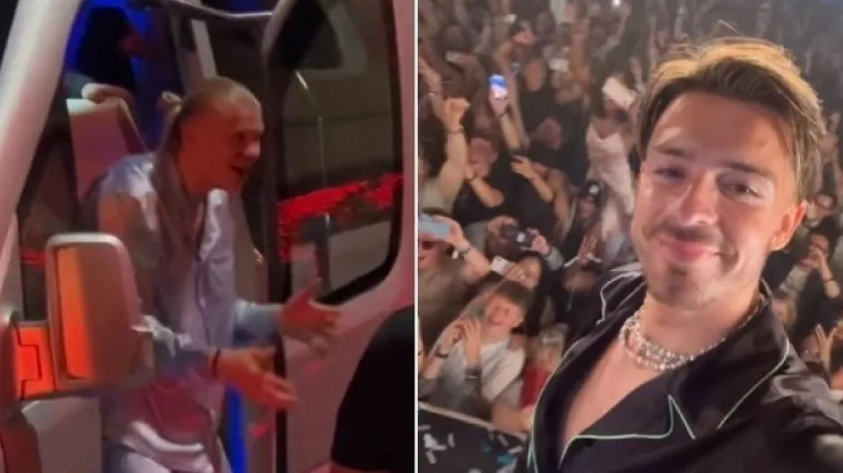 Χάαλαντ και Γκρίλις εμφανίστηκαν με... πιτζάμες σε κλαμπ για το afterparty της Σίτι