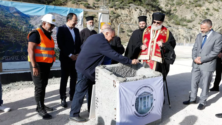 Στην κατάθεση του θεμέλιου λίθου από τον ΠτΔ στον Ασκά ο Μιχαηλίδης 