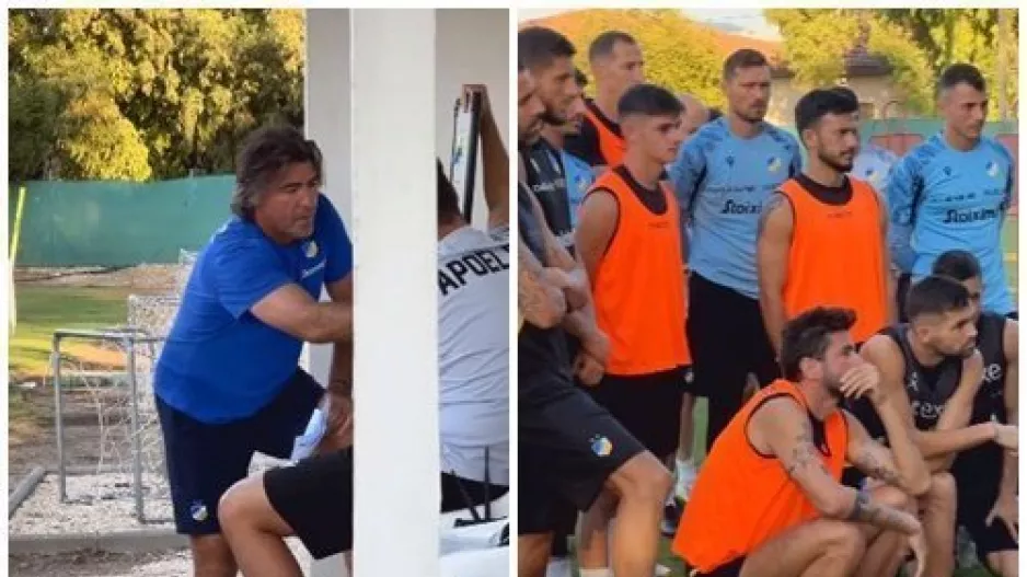 ΑΠΟΕΛ: "Μάθημα" από Σα Πίντο σε ποδοσφαιριστές (βίντεο)