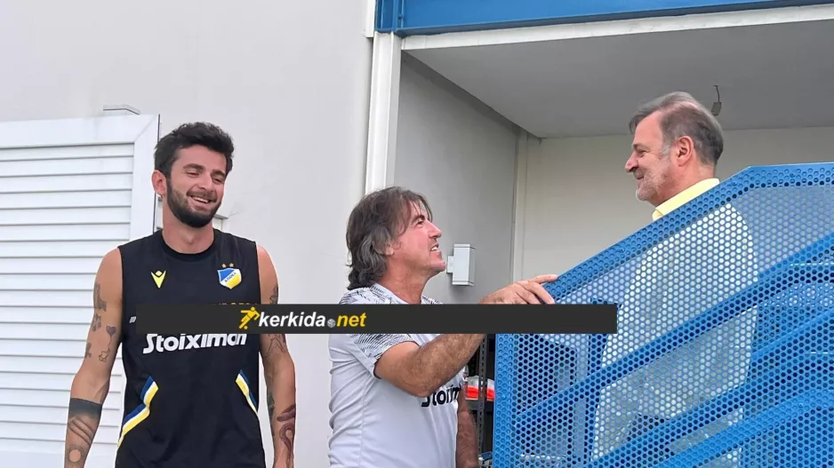 Τα τετ α τετ του Πρόδρομου με Σα Πίντο και παίκτες (φώτος)
