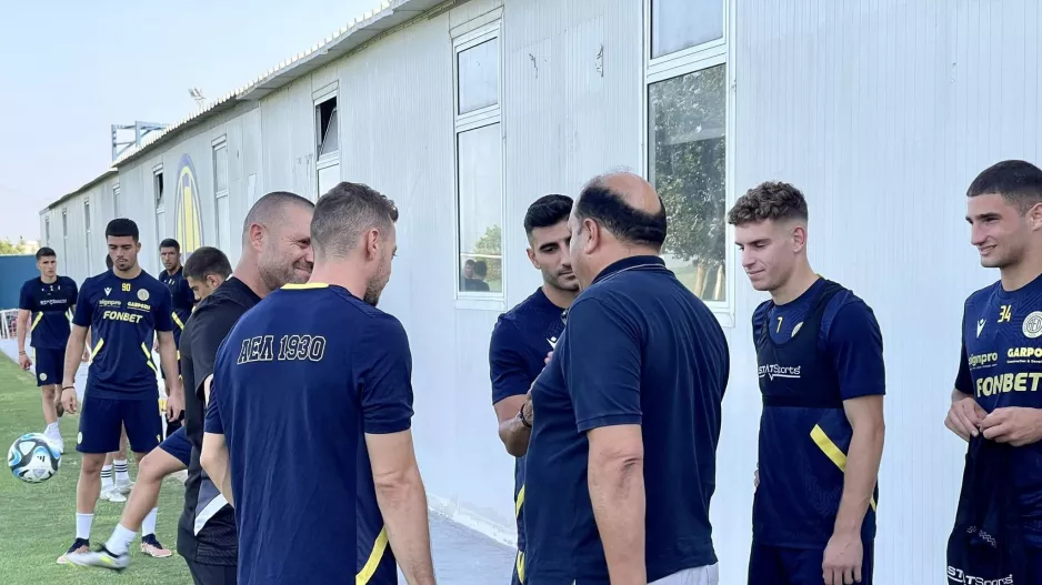 ΑΕΛ: Παρών ο Χριστοδουλίδης στην προπόνηση (φώτος)