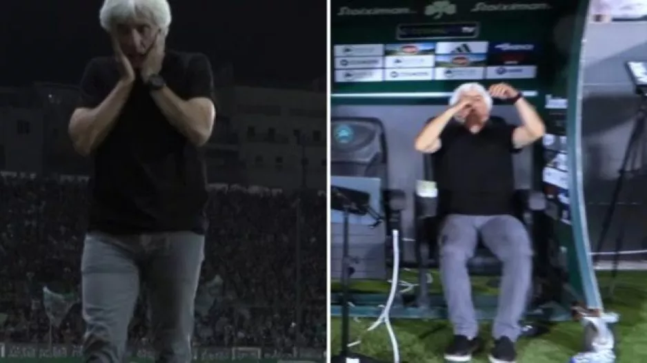 Το άγχος του Γιοβάνοβιτς και η ανακούφιση με το σφύριγμα της λήξης (βίντεο)