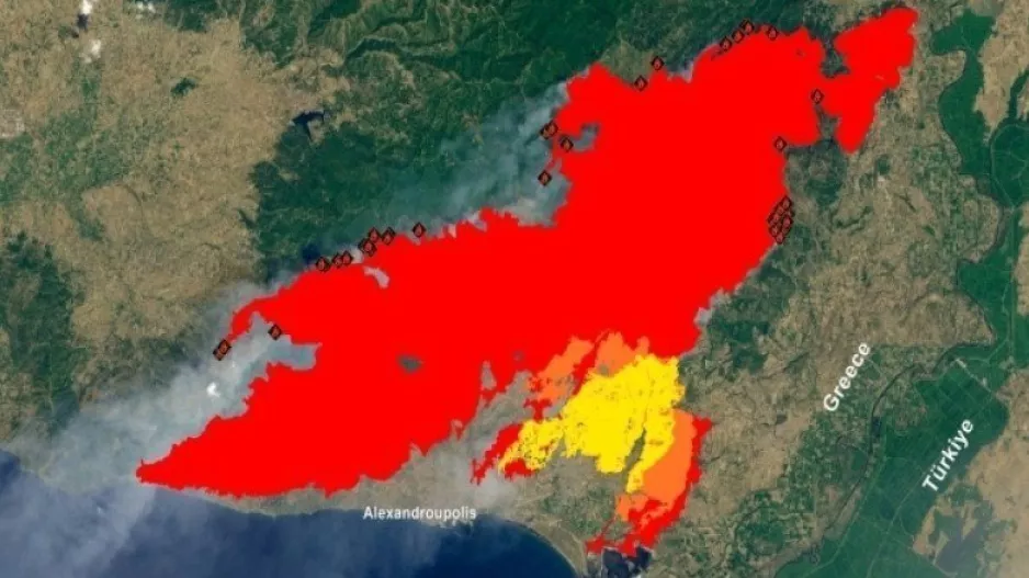Στον Έβρο η μεγαλύτερη πυρκαγιά της Ευρώπης που έχει καταγραφεί τα τελευταία χρόνια