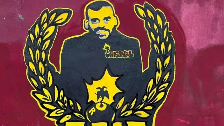 ΑΕΚ: Το graffiti των οπαδών της Λιβόρνο στη μνήμη του Μιχάλη Κατσούρη 