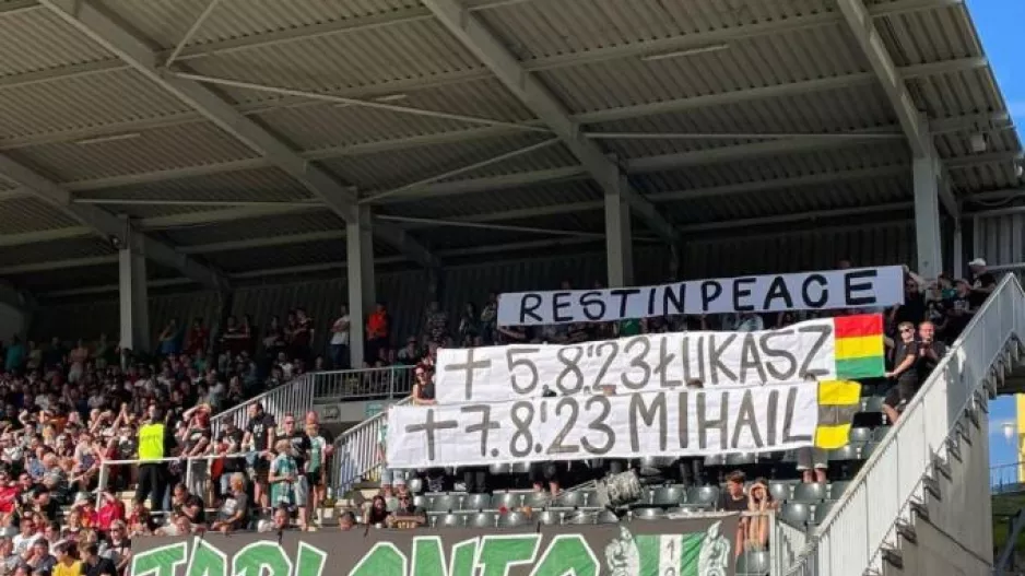 Πανό για τον Μιχάλη και στην Τσεχία!