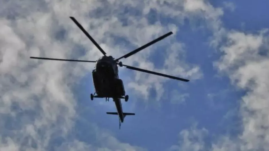 Έπεσε ελικόπτερο με δύο επιβαίνοντες στη Βόρεια Εύβοια