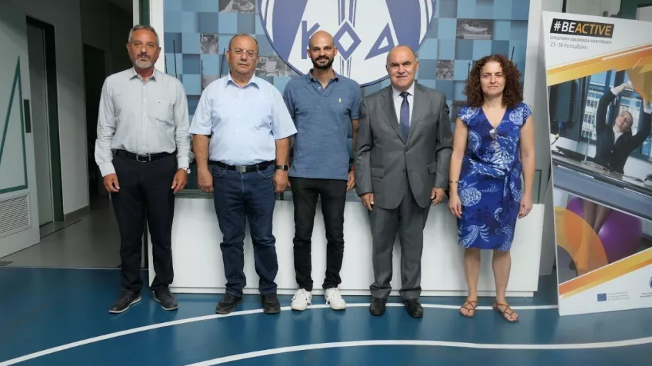Συνάντηση με τον νέο Πρόεδρο της Κυπριακής Ομοσπονδίας Κανό Καγιάκ στον ΚΟΑ