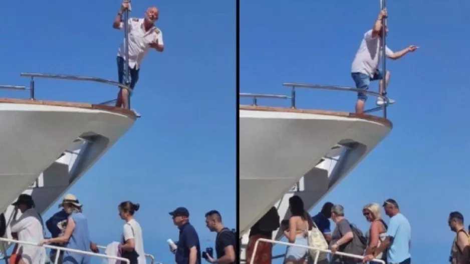 Viral ο καπετάνιος στη Λευκάδα που υποδέχεται τους επιβάτες με Βασίλη Καρρά (βίντεο)