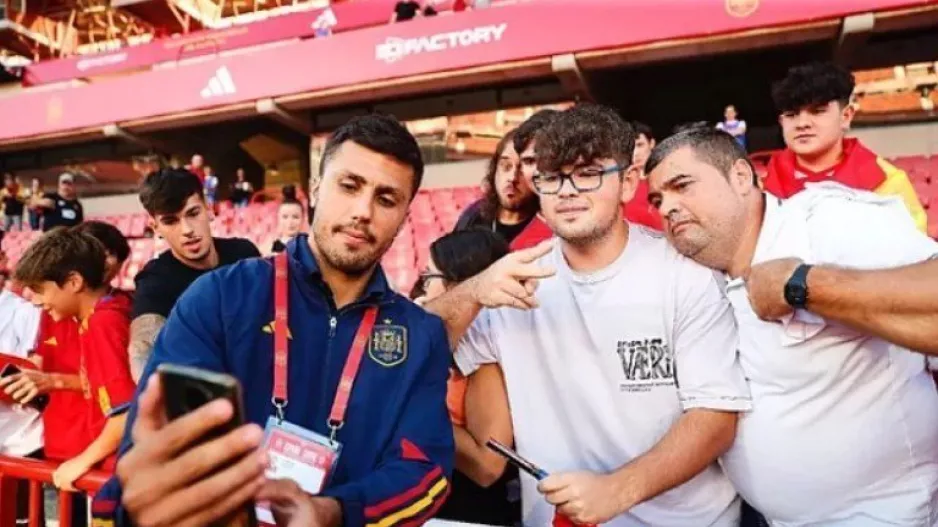Selfie με οπαδούς!