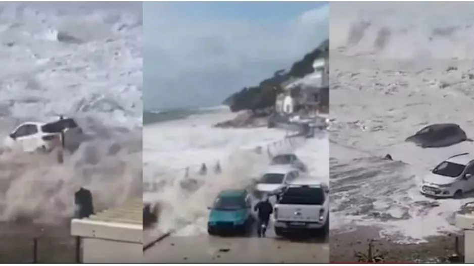 Θεόρατα κύματα σάρωσαν κτίρια 
