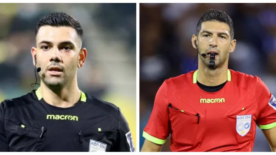 Μόνο Κύπριοι διαιτητές σε δυο αγώνες 