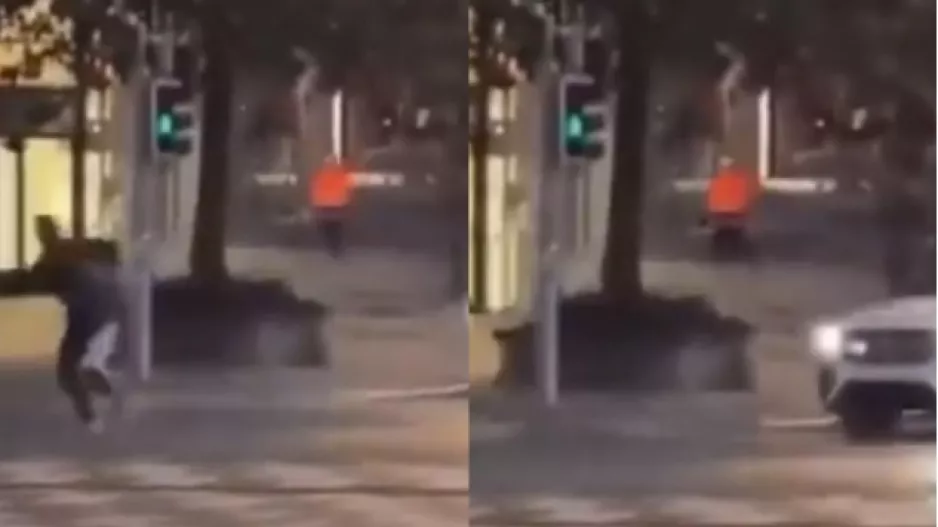 Καρέ καρέ η στιγμή που ο ένοπλος πυροβολεί στη μέση του δρόμου (βίντεο)