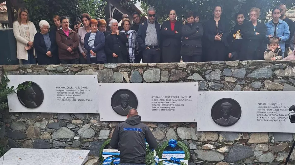 Οι "ΜΑΧΗΤΕΣ" στο ετήσιο μνημόσυνο του Κυριάκου Μάτση