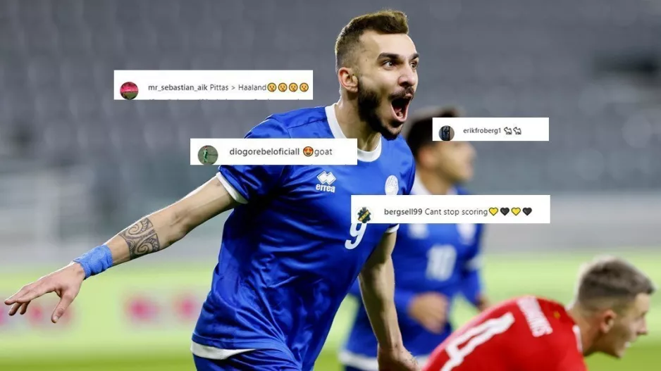 Τρέλα με Πίττα/Τον... ακολουθούν και στην Εθνική: "Pittas>Haaland, GOAT και... Can't stop scoring"!