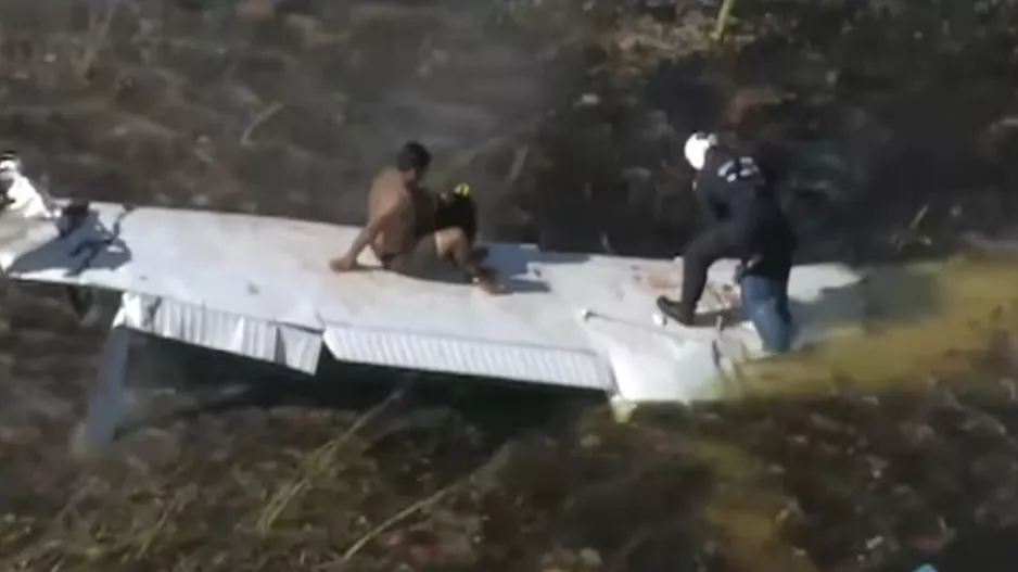 Πέρασε 9 ώρες πάνω στο φτερό, με τους κροκόδειλους να καραδοκούν