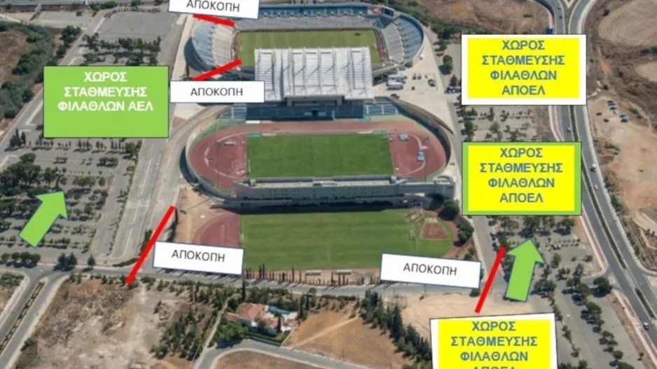 Μέτρα ασφαλείας και οδηγίες ΑΠΟΕΛ-ΑΕΛ