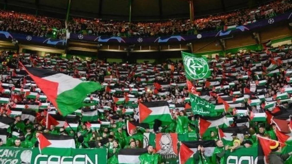 Πρόστιμο από την UEFA στη Σέλτικ για τις σημαίες της Παλαιστίνης
