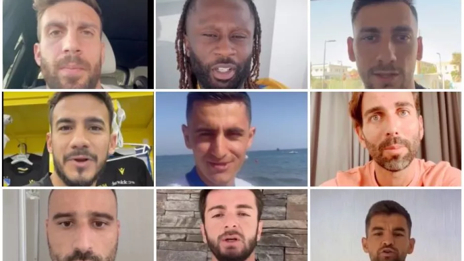 ΑΠΟΕΛ/Ευχές από τους παίκτες για τα 97χρονα