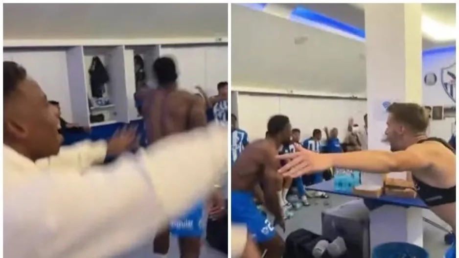 (ΒΙΝΤΕΟ) Το "γλέντι" στα αποδυτήρια της Ανόρθωσης!