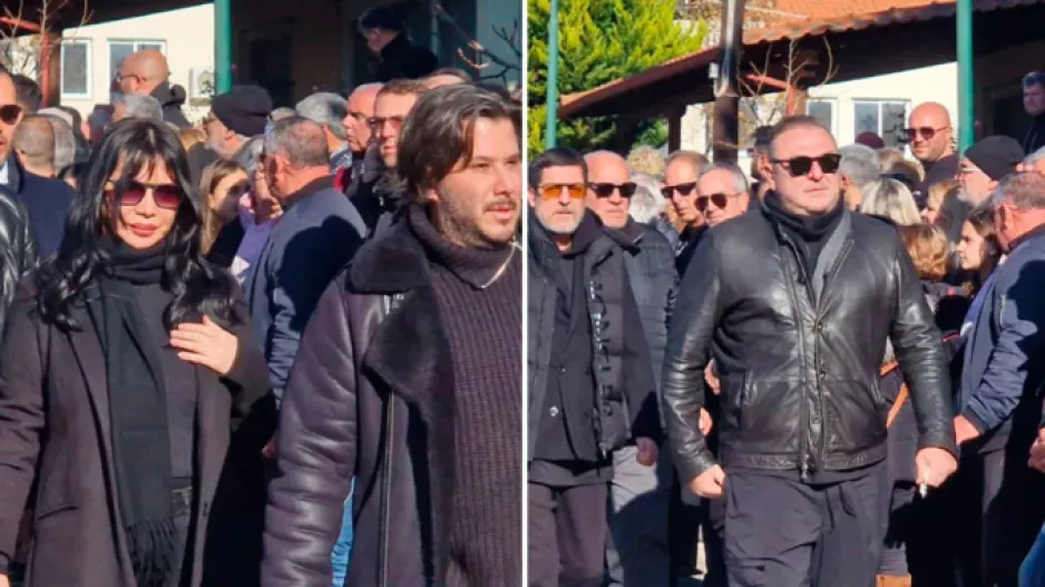 Πάολα και Ρέμος στην ταφή του μεγάλου τραγουδιστή