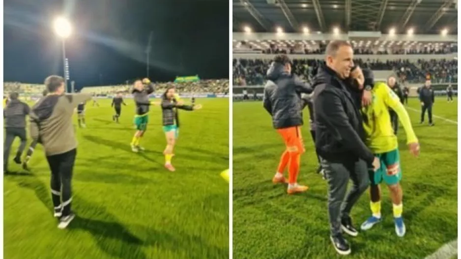 (ΒΙΝΤΕΟ) Τελευταίο σφύριγμα και... χαμός!