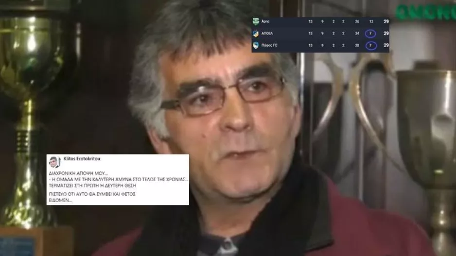 Η άποψη του Κλείτου για τον... πρωταθλητή! 